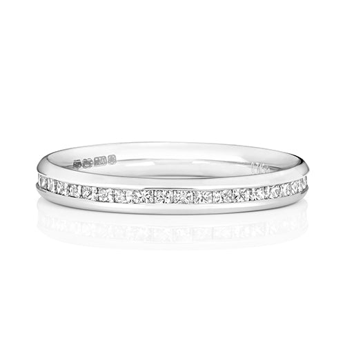18K Gold Diamond Pcut Eternity Ring | Charmé