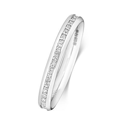 18K Gold Diamond Pcut Eternity Ring | Charmé
