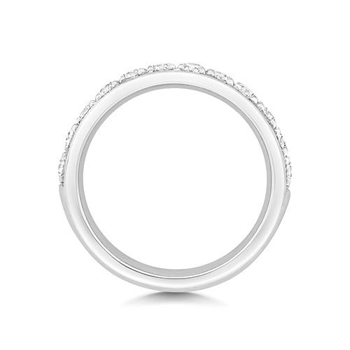 18K Gold Diamond Eternity Wedding Band | Charmé