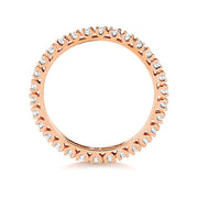 18K Gold Diamond Eternity Wedding Band | Charmé