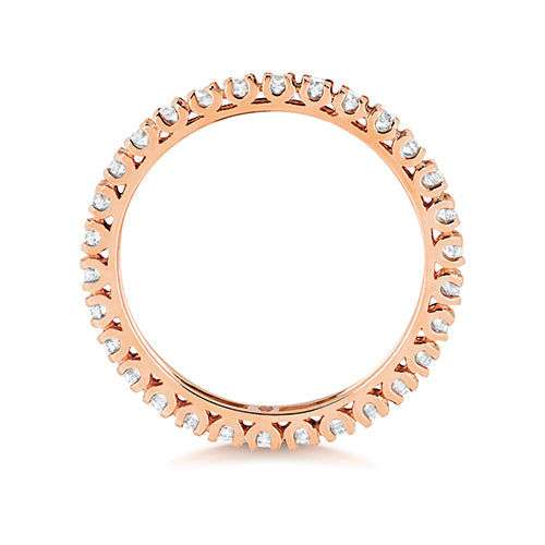 18K Gold Diamond Eternity Wedding Band | Charmé