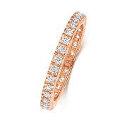 18K Gold Diamond Eternity Wedding Band