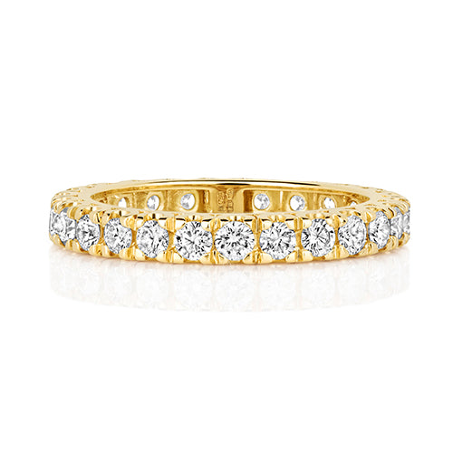 18K Gold Diamond Eternity Wedding Band