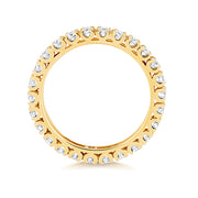 18K Gold Diamond Eternity Wedding Band