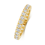 18K Gold Diamond Eternity Wedding Band