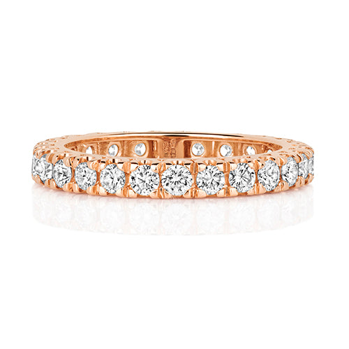 18K Gold Diamond Eternity Wedding Band