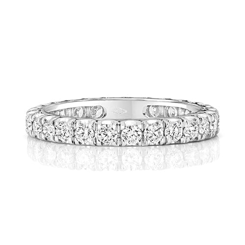 18K Gold Diamond Eternity Wedding Band