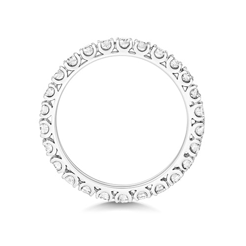 18K Gold Diamond Eternity Wedding Band | Charmé