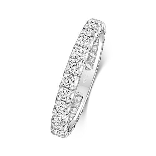 18K Gold Diamond Eternity Wedding Band | Charmé