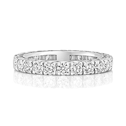 18K Gold Diamond Eternity Wedding Band