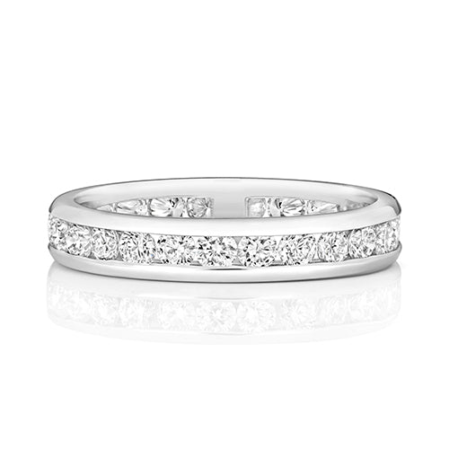 18K Gold Diamond Eternity Wedding Band | Charmé