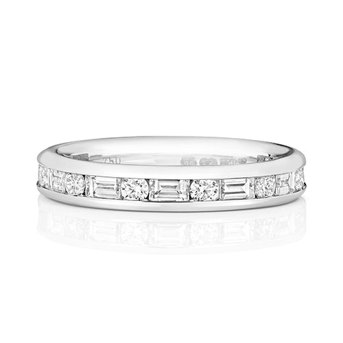 18K Gold Diamond Eternity Wedding Band