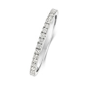 18K Gold Diamond Eternity Wedding Band