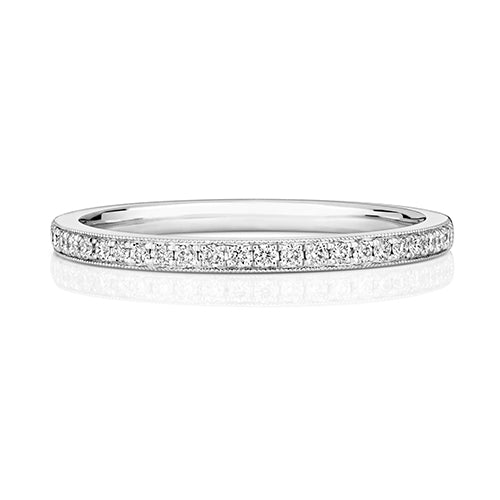 18K Gold Diamond Half Eternity Ring