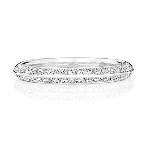 18K Gold Diamond Half Eternity Ring